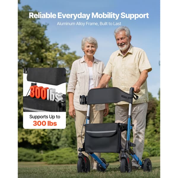 Rollator, 71.5x72x84-96.5 cm, aluminium, justerbar