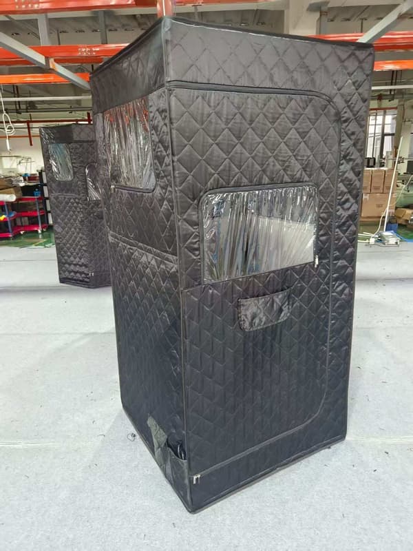 Infrarød sauna 90x90x180 cm sort