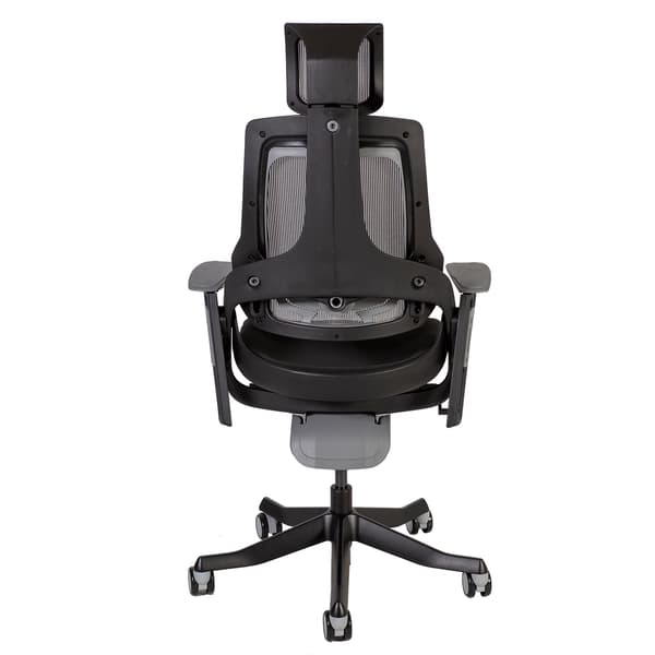 Kontorstol WAU 70x70x112-129 cm Sort Grå