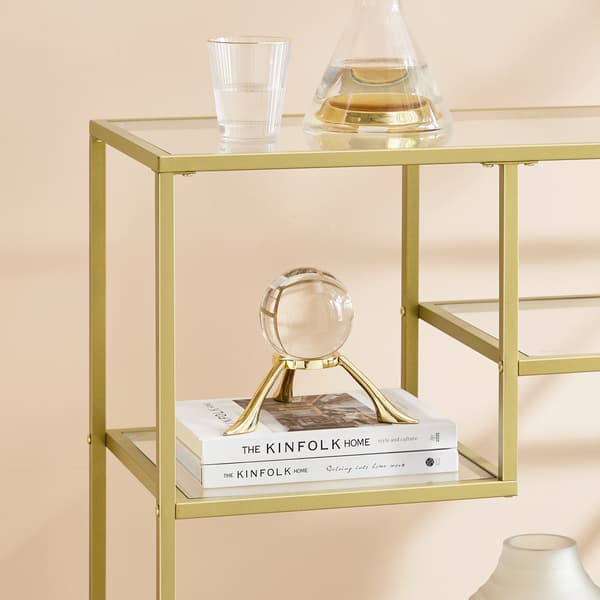 Konsolbord, 100x35x80 cm, Guld