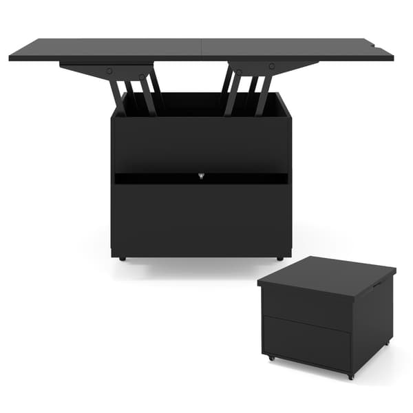 Sofabord, 120x60x66 cm, Sort, Opbevaring , Star