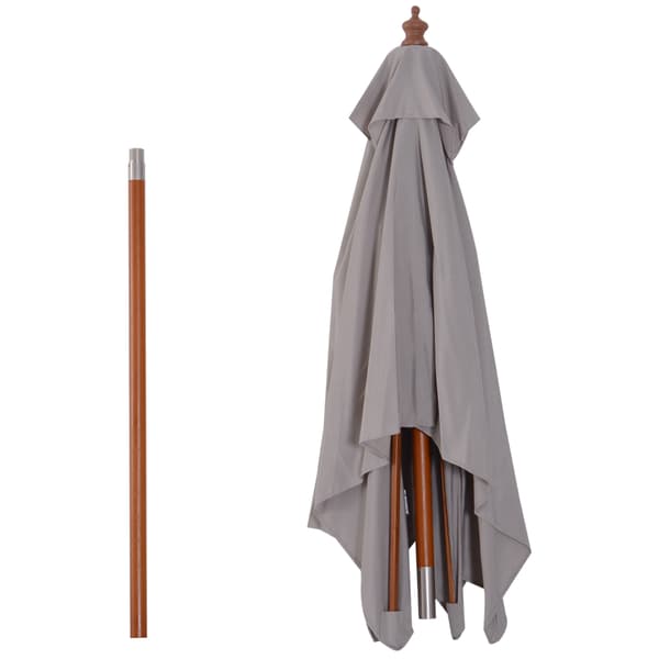 Parasol, 200x150x235 cm, Grå