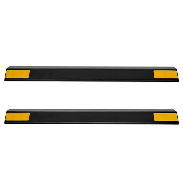 Parkeringsstopper 44,6x9x3,2 cm Sort, Kraftig, Garage Tilbehør