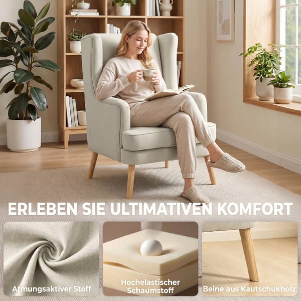 Koristetuoli 77x77x110 cm beige