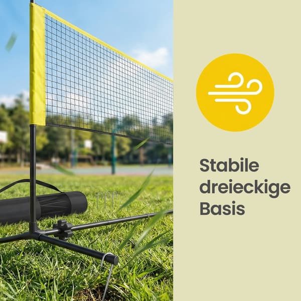 Badmintonnet 300x103x155 cm Gul