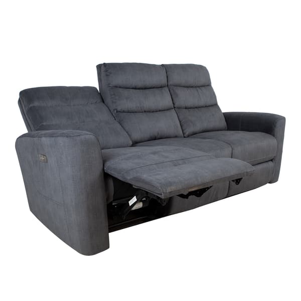 Fåtöljsoffa Gaston 206x85x104 cm Grå Sammet