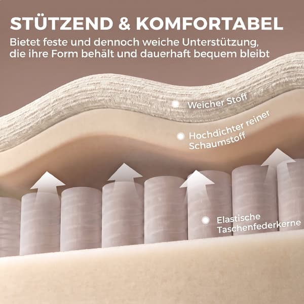 3-sits soffa 244x95x70 cm krämvit