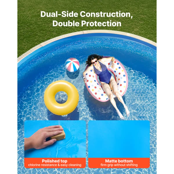 Poolforing 610x375x120 cm Blå Vinyl