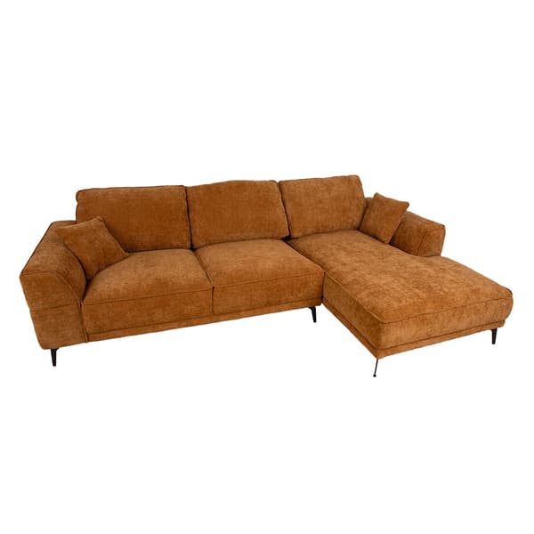 Hörnsoffa OLIVIA 295x104x170 cm Brun
