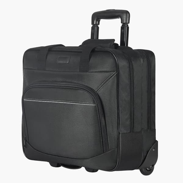 Rullende computertaske 39,6 cm sort, oxfordstof