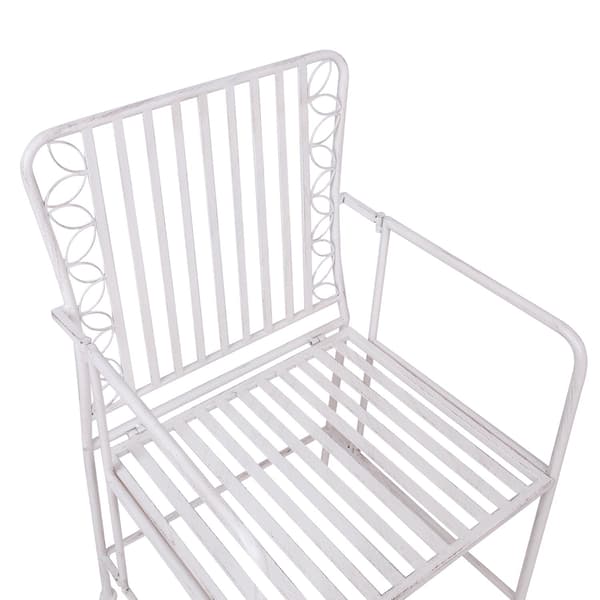 Stol JASMINE 54x53x92 cm vit metall