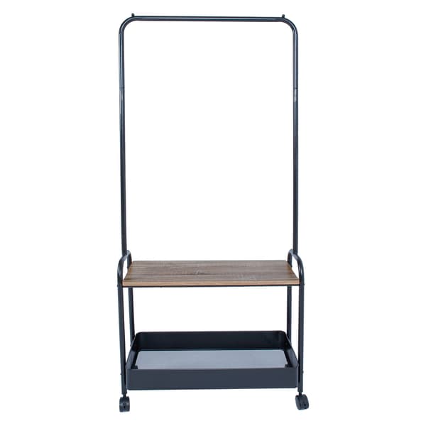 Tøjstativ Fraser 74x35x165 cm sort stål