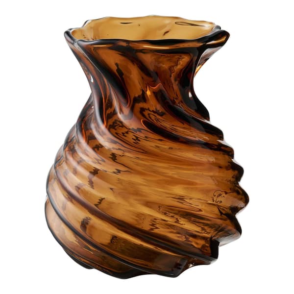Vase 16x18,5 cm Brun Glas