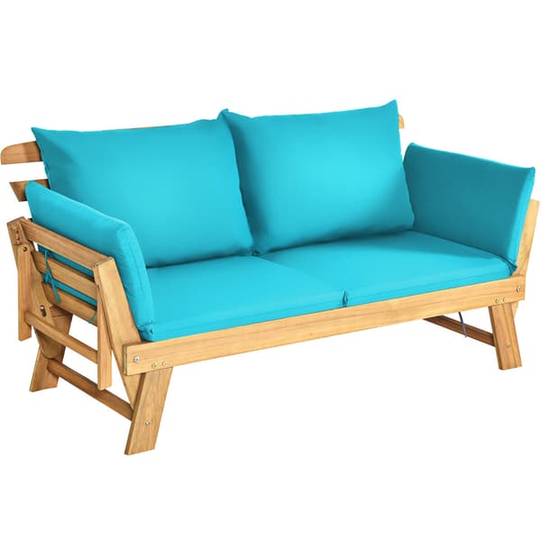 Sovesofa 198x75x75 cm turkis