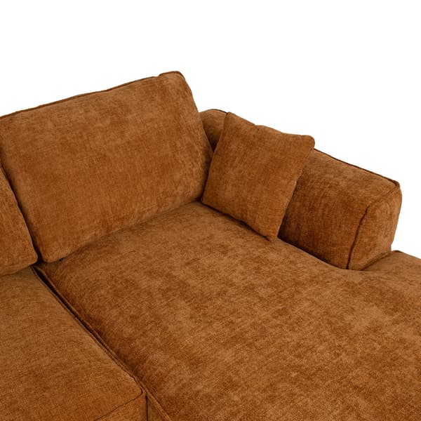 Hörnsoffa OLIVIA 295x104x170 cm Brun