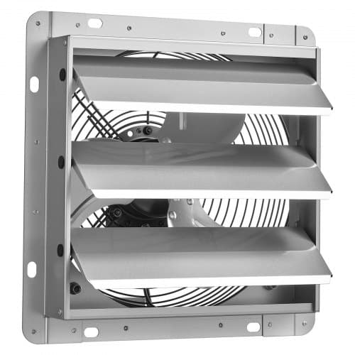 Shutter udsugningsventilator HA-250M-220 314x314x168 mm sølv