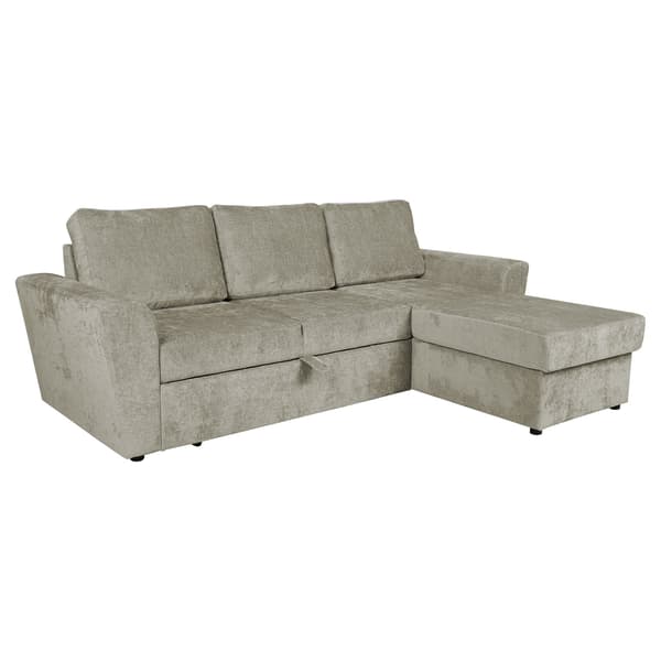 Hörnbäddsoffa INGMAR 242x168x92 cm Beige Tyg
