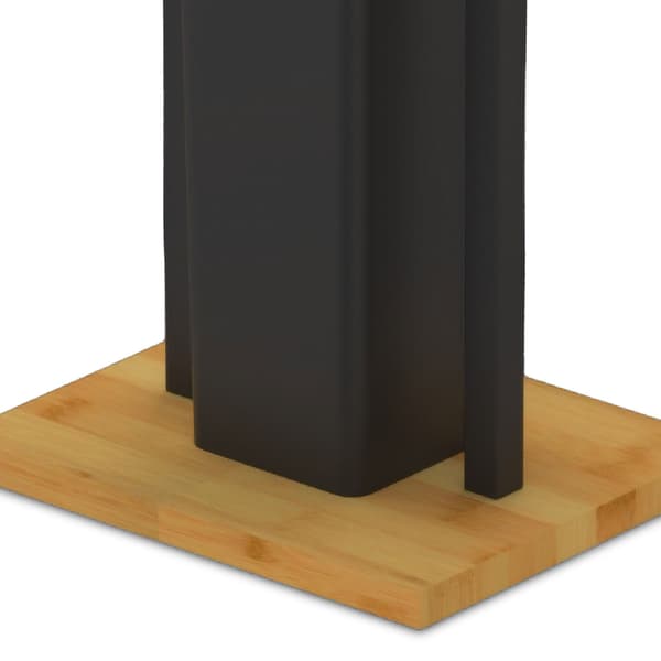 WC-setti, 76,5x28x18 cm, vaaleanruskea/musta, bambu, Kodustaar