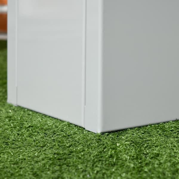 Planter, 91x22x22 cm, Grå, Stål