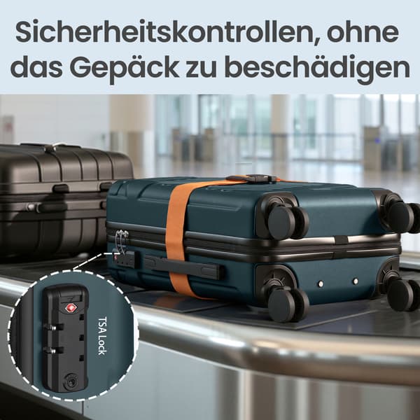 Koffert 55x36x20 cm Turkis ABS-plast