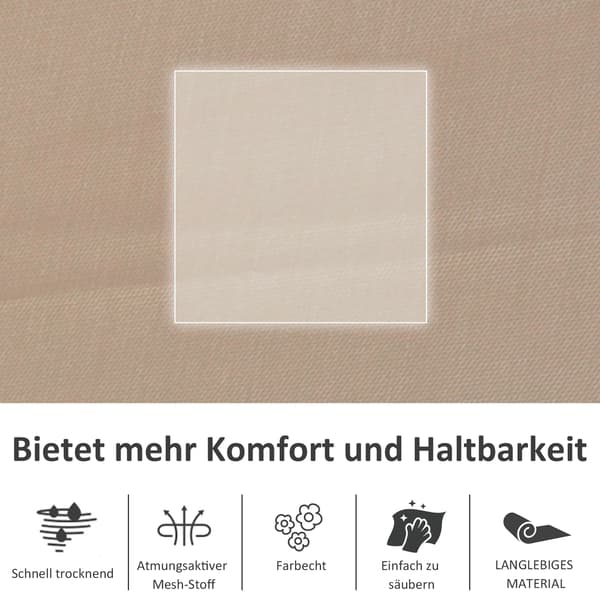 Keinutuoli, 150x62x88 cm, beige