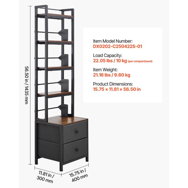 Medieskab 40x30x143,5 cm opbevaring