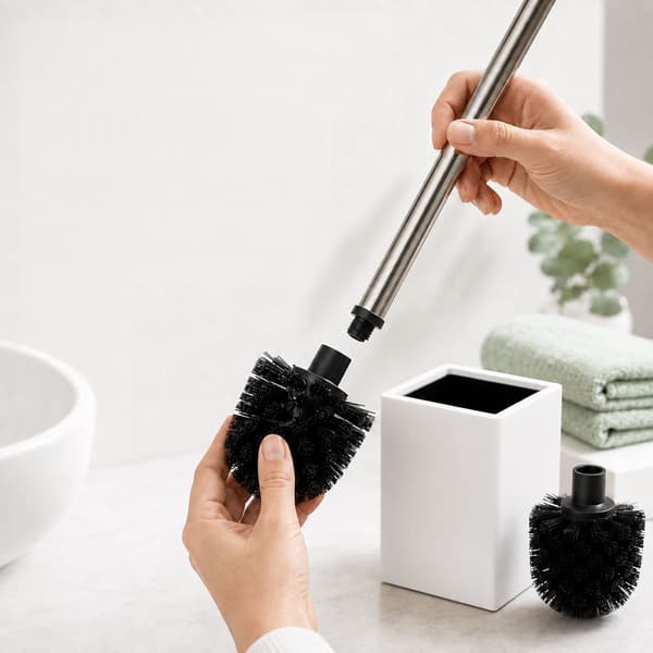 Toiletbørste og holder, 9.5x37 cm, Kodustaar