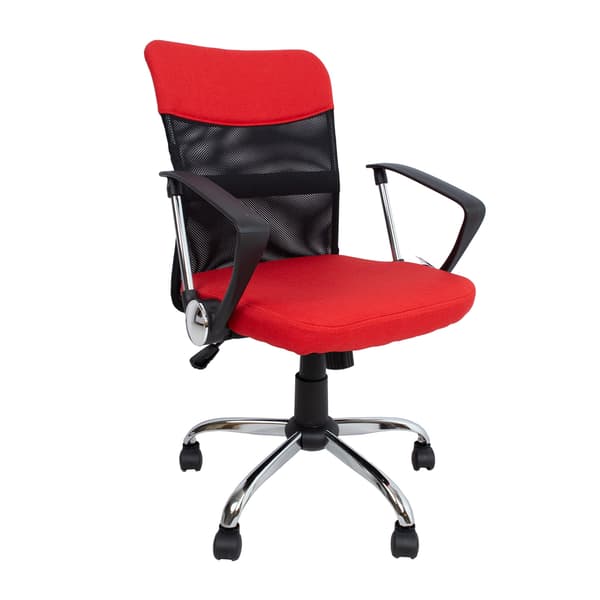 Kontorstol DARIUS 57x57x93-103 cm Rød