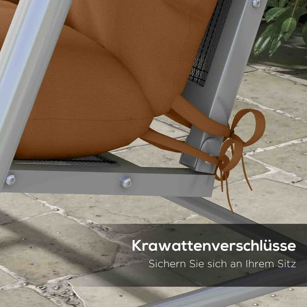 Sædehyndesæt 150x50x10 cm Brun Polyester
