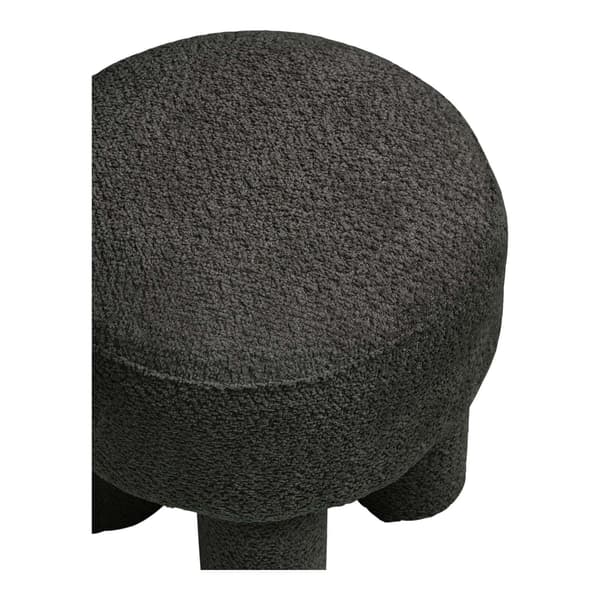 Pouf, Canberra, kolgrå, polyester