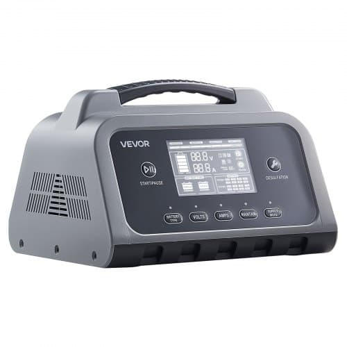 Batteriladdare 20A LCD-display Underhållsladdare Desulfator ABS+PC