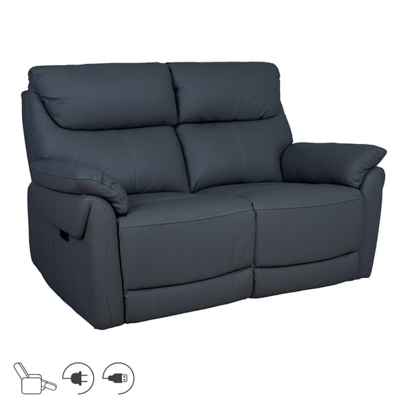 Lænestol Sofa Bowen 150x86x102 cm Mørkegrå Læder