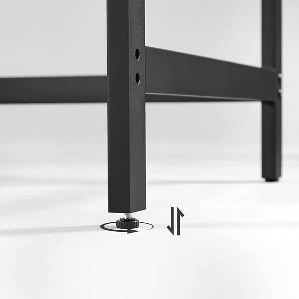 Datorbord 120x60x75 cm Svart Stål