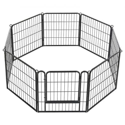 Hundhage 8 paneler 162x162x61,5 cm svart