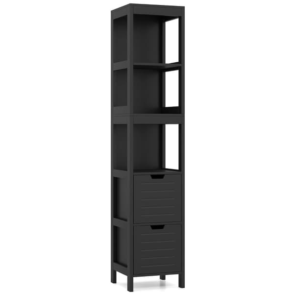 Badeværelsesskab, 30,5x30,5x145 cm, Sort, MDF , Star