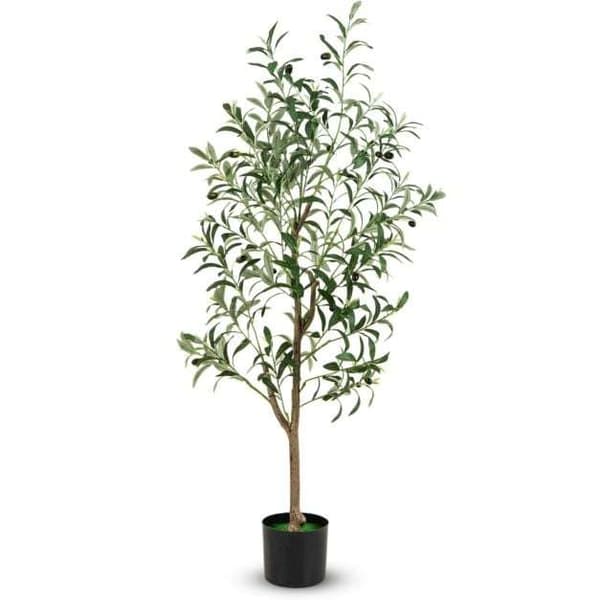 Kunstig oliventræ, 130 cm, Grøn Hvid , Star