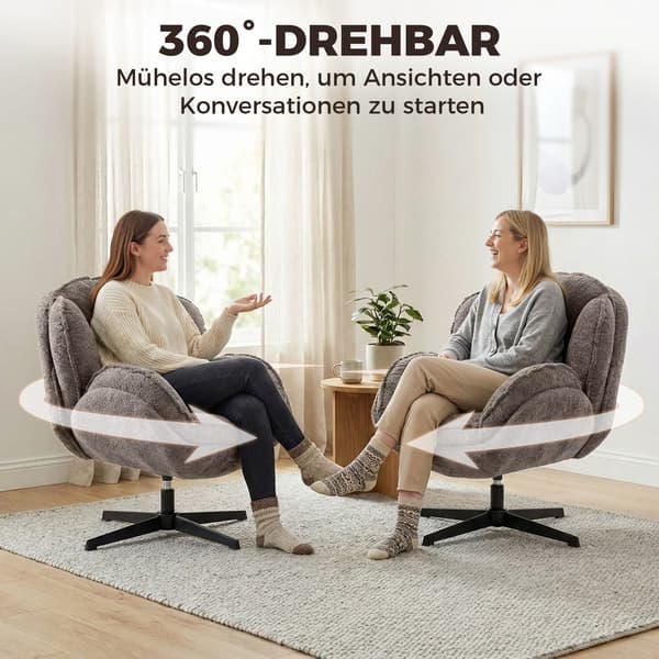 Wingback fåtölj 76x86x88 cm grå sammet