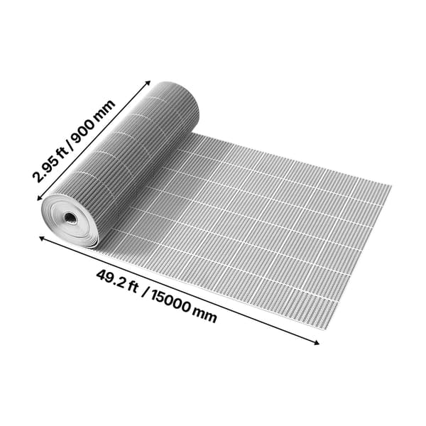 Valumatto 90x1500 cm harmaa PVC