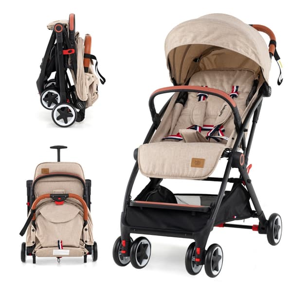Klapvogn 88x53x97 cm beige