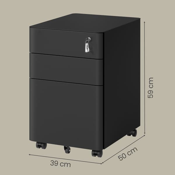 Rollcontainer Aktenschrank Büroschrank pyörillä