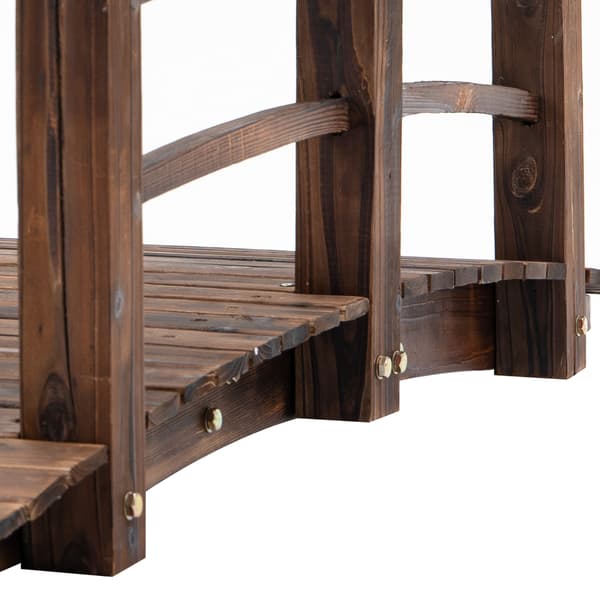Trädgårdsbro, 152,5x67x48 cm, Brun