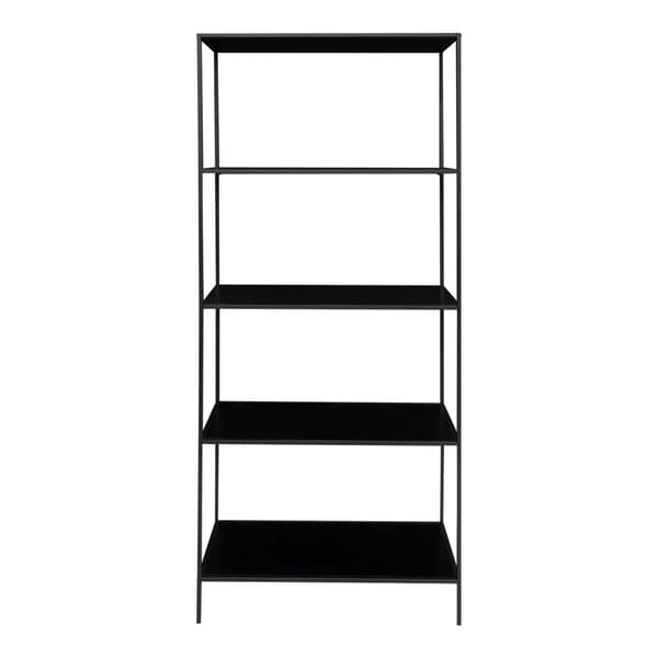 Reol, 80x36x170 cm, Sort, Metal