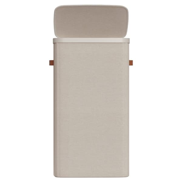 Vasketøykurv 56x40x75 cm Beige Polyester