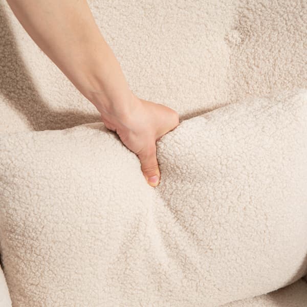 Accentstol 77x72x106 cm beige