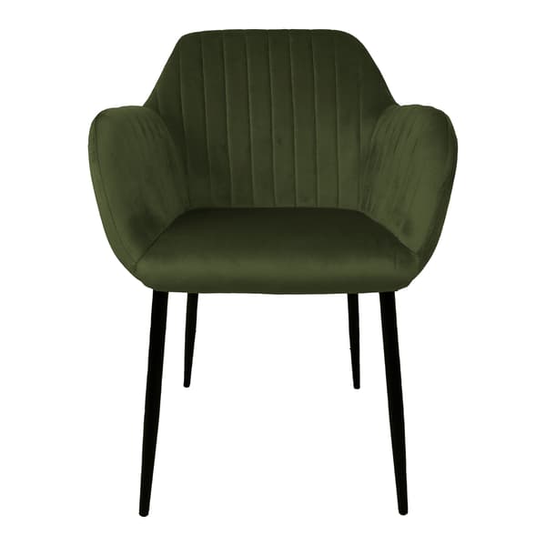 Stol Evelin 58x59x81 cm Grön Sammet