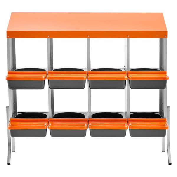 Hönsrede, 106x52.5x99 cm, Orange, Galvaniserat stål