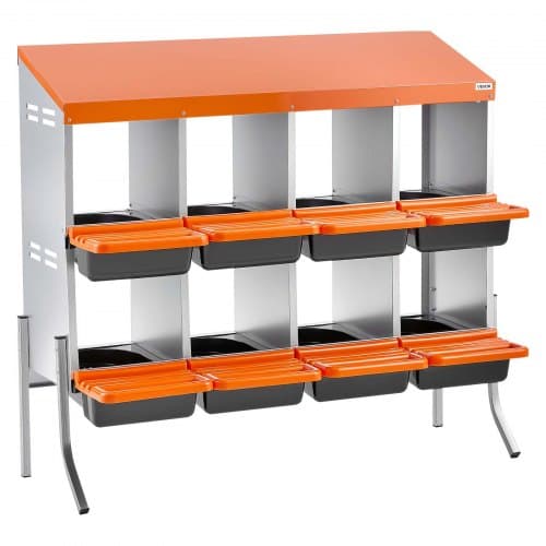 Hönsrede, 106x52.5x99 cm, Orange, Galvaniserat stål