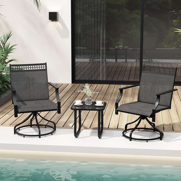 Terrasse Svingbare Spisestole, 65x61x90 cm, Grå , Star