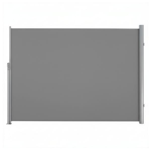 Sivumarkiisi 160x400 cm harmaa