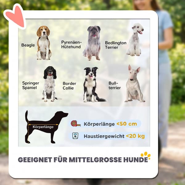 Hundeklapvogn foldbar 94x69x118 cm lys brun/guld